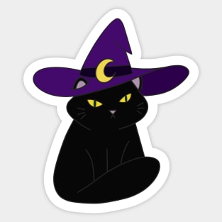 Midnight Kitty Sticker